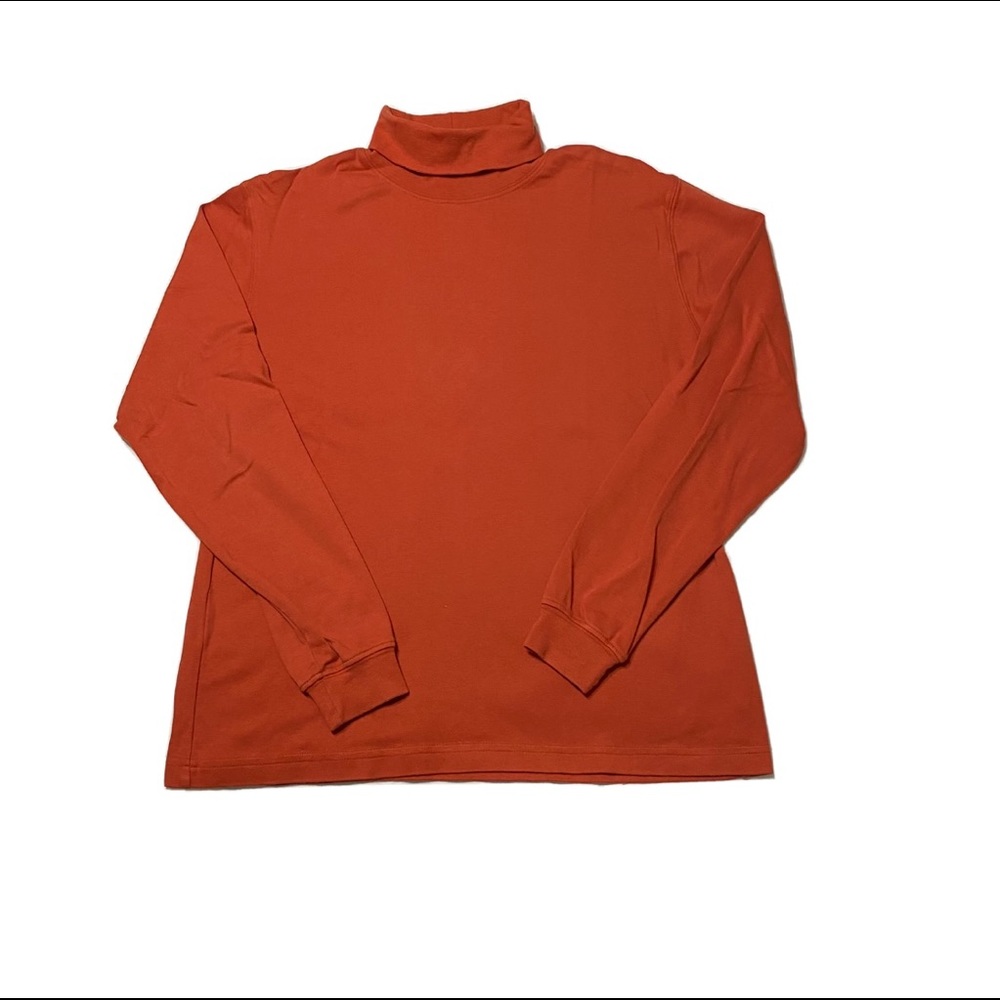 Vintage Orange Turtleneck Tee Shirt